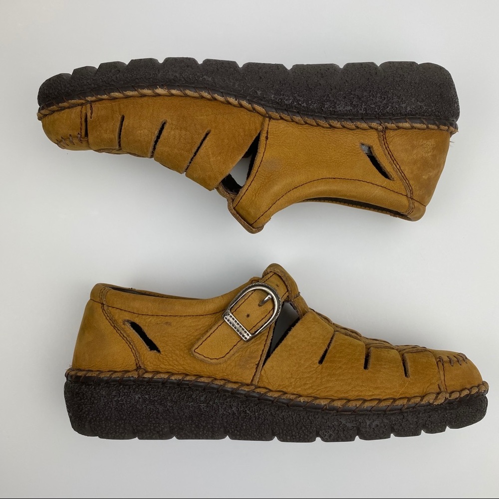 Tan Leather Sandals by Eric Michael